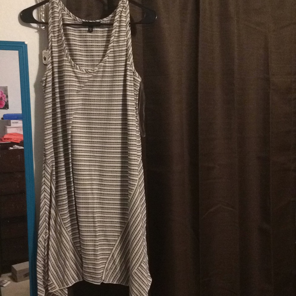 black and white dress